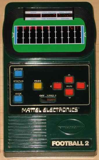 mattel handheld football game 1980s